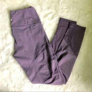 YOGALICIOUS | purple sheer yoga pants